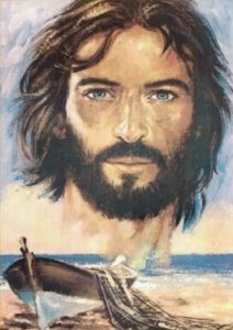 print Christ with boat