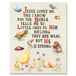 print Jesus loves me
