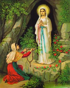 print our lady of Lourdes